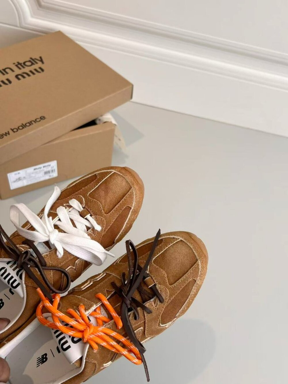 Womens Miu Miu x New Balance 530 SL Sneakers - Picture 7 of 9